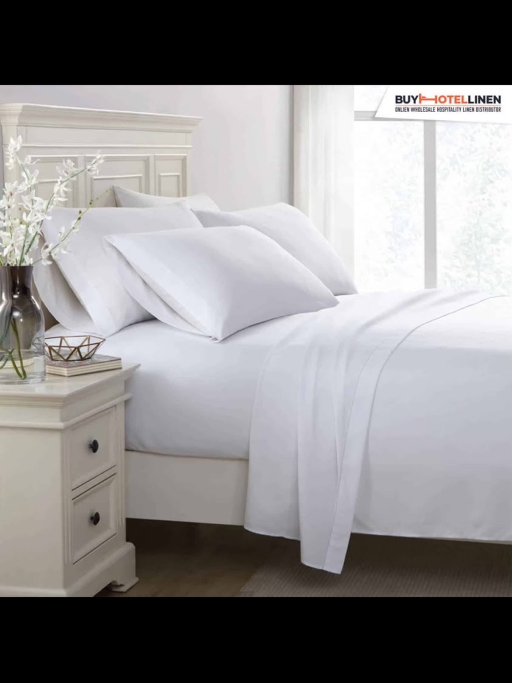 Amazon White Luxury Sheet Set - Pure White Bedding, towels, duvet